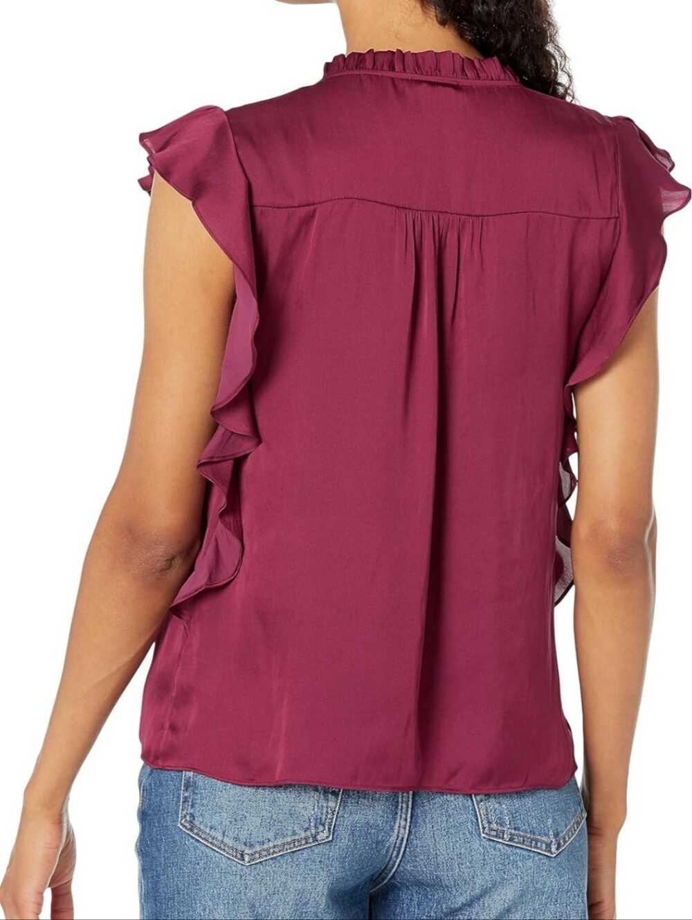 NWOT PAIGE Genie Top In Sangria Size XS - Picture 2 of 9